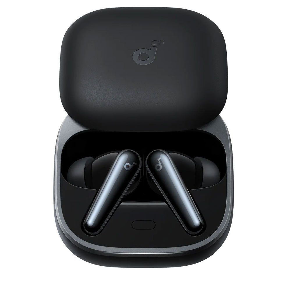 هدفون بلوتوثی انکر مدل Soundcore Liberty 5 با نویز کنسلینگ فعال (ANC)، درگاه شارژ USB Type-C، تا 30 ساعت زمان پخش موسیقی، دارای سنسور نوری داخل گوش و مقاوم در برابر رطوبت و عرق - تصویر 3